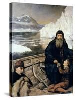 Henry Hudson And Son-John Collier-Stretched Canvas