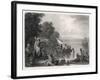 Henry Hudson Discovers the Hudson River-R.w. Weir-Framed Art Print