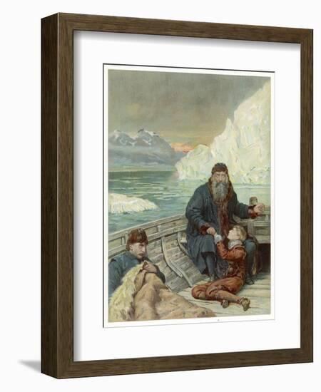 Henry Hudson is Cast Adrift-John Collier-Framed Art Print