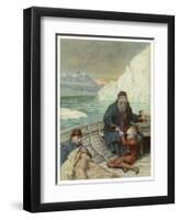 Henry Hudson is Cast Adrift-John Collier-Framed Art Print