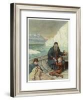 Henry Hudson is Cast Adrift-John Collier-Framed Art Print