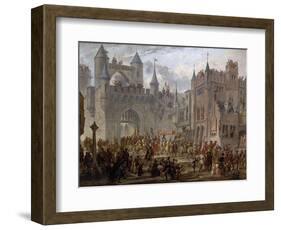 Henry II, 1519-59 King of France, entering Metz, France, 18 April 1552-Auguste Migette-Framed Giclee Print