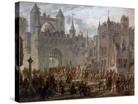 Henry II, 1519-59 King of France, entering Metz, France, 18 April 1552-Auguste Migette-Stretched Canvas