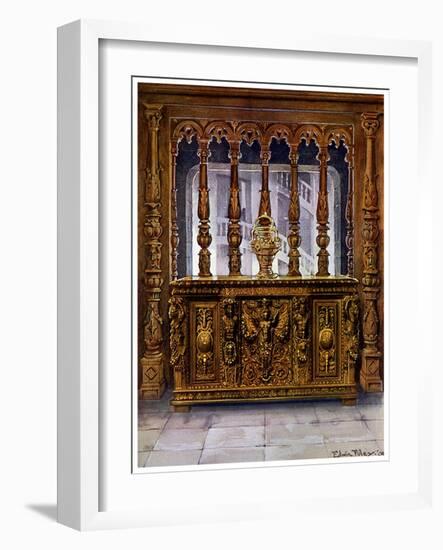 Henry II Carved Coffer or Bahut and Oak Screen of the Same French Period, 1910-Edwin Foley-Framed Giclee Print