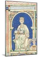 Henry II of England (From the Historia Anglorum, Chronica Major)-Matthew Paris-Mounted Giclee Print
