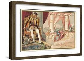 Henry II of France Killed at a Tournament by Gabriel Montgomery, 1559-null-Framed Giclee Print