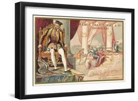 Henry II of France Killed at a Tournament by Gabriel Montgomery, 1559-null-Framed Giclee Print