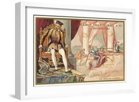 Henry II of France Killed at a Tournament by Gabriel Montgomery, 1559-null-Framed Giclee Print