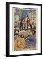 Henry III of France and the Barricades of the Catholic League, 1588-null-Framed Giclee Print