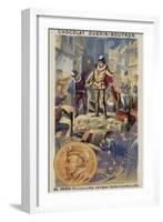 Henry III of France and the Barricades of the Catholic League, 1588-null-Framed Giclee Print