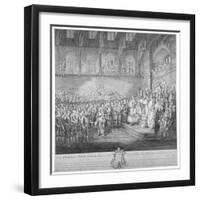 Henry III Renewing and Confirming the Magna Carta, Westminster Hall, London, 13th Century-John Miller-Framed Giclee Print