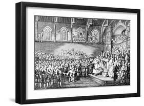 Henry III Renewing the Magna Carta in 1253-null-Framed Giclee Print