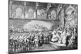 Henry III Renewing the Magna Carta in 1253-null-Mounted Giclee Print