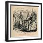 'Henry inspecting his Troops before the Battle of Agincourt', c1860, (c1860)-John Leech-Framed Giclee Print