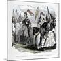 'Henry inspecting his Troops before the Battle of Agincourt', c1860, (c1860)-John Leech-Mounted Giclee Print