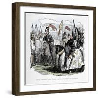 'Henry inspecting his Troops before the Battle of Agincourt', c1860, (c1860)-John Leech-Framed Giclee Print