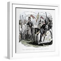 'Henry inspecting his Troops before the Battle of Agincourt', c1860, (c1860)-John Leech-Framed Giclee Print