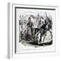 'Henry inspecting his Troops before the Battle of Agincourt', c1860, (c1860)-John Leech-Framed Giclee Print