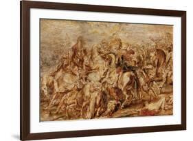 Henry IV (1553-1610) in the Battle of Ivry-Peter Paul Rubens-Framed Giclee Print