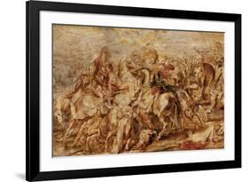 Henry IV (1553-1610) in the Battle of Ivry-Peter Paul Rubens-Framed Giclee Print