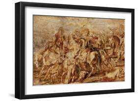 Henry IV (1553-1610) in the Battle of Ivry-Peter Paul Rubens-Framed Giclee Print