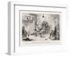 Henry IV, Act II Scene Iv: Falstaff Giving His Account of the Affair at Gadshill-George Cruikshank-Framed Art Print