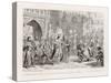 Henry IV, Act V Scene V: Sir John Falstaff Receiving a Most Unexpected Rebuke from King Henry V-George Cruikshank-Stretched Canvas