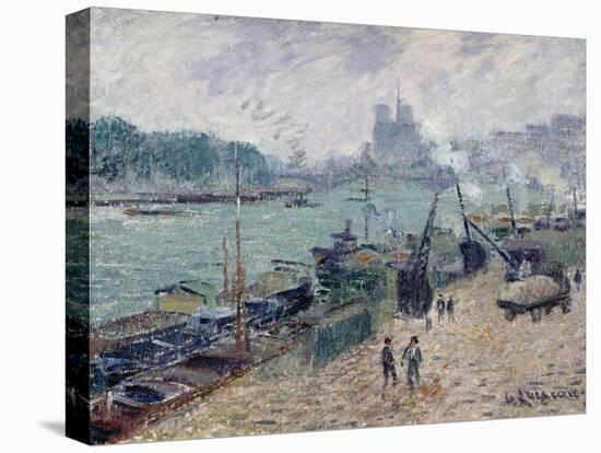 Henry IV Bridge, Paris, c.1918-Gustave Loiseau-Stretched Canvas