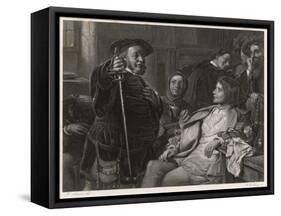 Henry IV, Falstaff and Prince Hal-M. Adamo-Framed Stretched Canvas