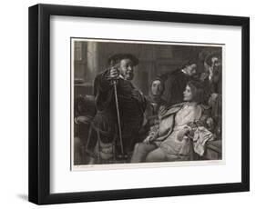 Henry IV, Falstaff and Prince Hal-M. Adamo-Framed Art Print