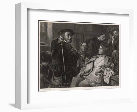 Henry IV, Falstaff and Prince Hal-M. Adamo-Framed Art Print