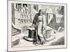 Henry IV, in the Courtyard of the Pope at Canossa-null-Mounted Giclee Print