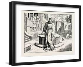 Henry IV, in the Courtyard of the Pope at Canossa-null-Framed Giclee Print