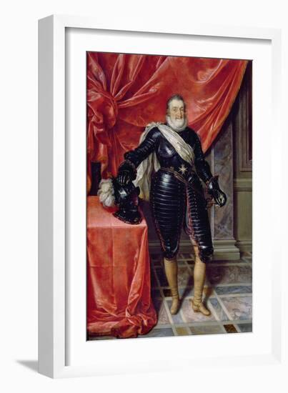 Henry Iv, King of France, in Armour, c.1610-Frans II Pourbus-Framed Giclee Print