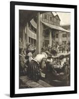 Henry IV, Masked Ladies in the "Pit" Watching a Performance of Shakespeare's Henry IV-null-Framed Art Print