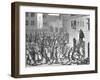 Henry IV of France Watching the Departure of the Spaniards from Paris, 22 March 1594-null-Framed Giclee Print