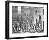 Henry IV of France Watching the Departure of the Spaniards from Paris, 22 March 1594-null-Framed Giclee Print