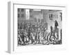 Henry IV of France Watching the Departure of the Spaniards from Paris, 22 March 1594-null-Framed Giclee Print