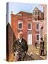Henry James Standing Outside Lamb House in Sussex-Green-Stretched Canvas