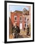 Henry James Standing Outside Lamb House in Sussex-Green-Framed Giclee Print