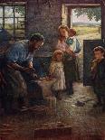 Granny's Blessing-Henry John Dobson-Stretched Canvas