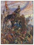 Battle of Hastings William Duke of Normandy Defeats the English Army Led by Harold-Henry Justice Ford-Art Print