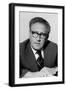 Henry Kissinger as Secretary of State in the Gerald Ford Administration. March 3 1976-null-Framed Photo