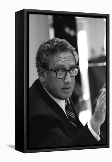 Henry Kissinger Following Assassination in Beirut of Ambassador Francis Meloy, 1976-null-Framed Stretched Canvas