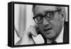 Henry Kissinger on the Phone During the Collapse of the South Vietnam, April 1975-null-Framed Stretched Canvas