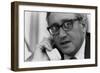 Henry Kissinger on the Phone During the Collapse of the South Vietnam, April 1975-null-Framed Photo