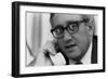 Henry Kissinger on the Phone During the Collapse of the South Vietnam, April 1975-null-Framed Photo