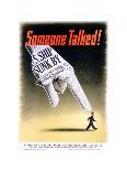 Someone Talked! Poster-Henry Koerner-Framed Stretched Canvas