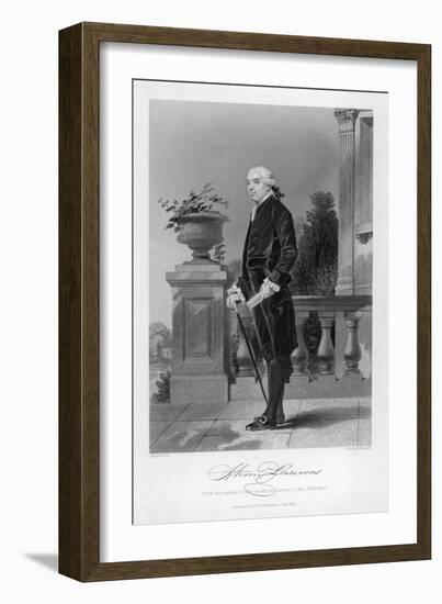 Henry Laurens American Revolutionary Statesman Virginia Planter-Alonzo Chappel-Framed Art Print