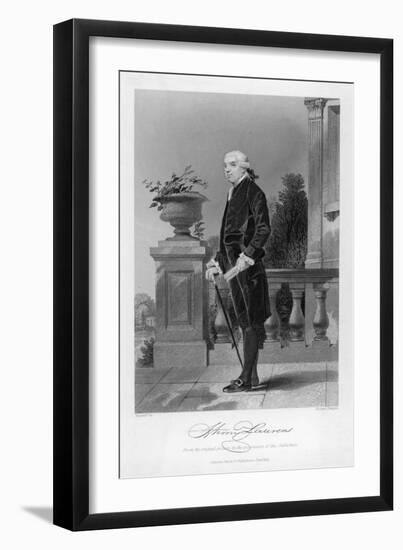 Henry Laurens American Revolutionary Statesman Virginia Planter-Alonzo Chappel-Framed Art Print